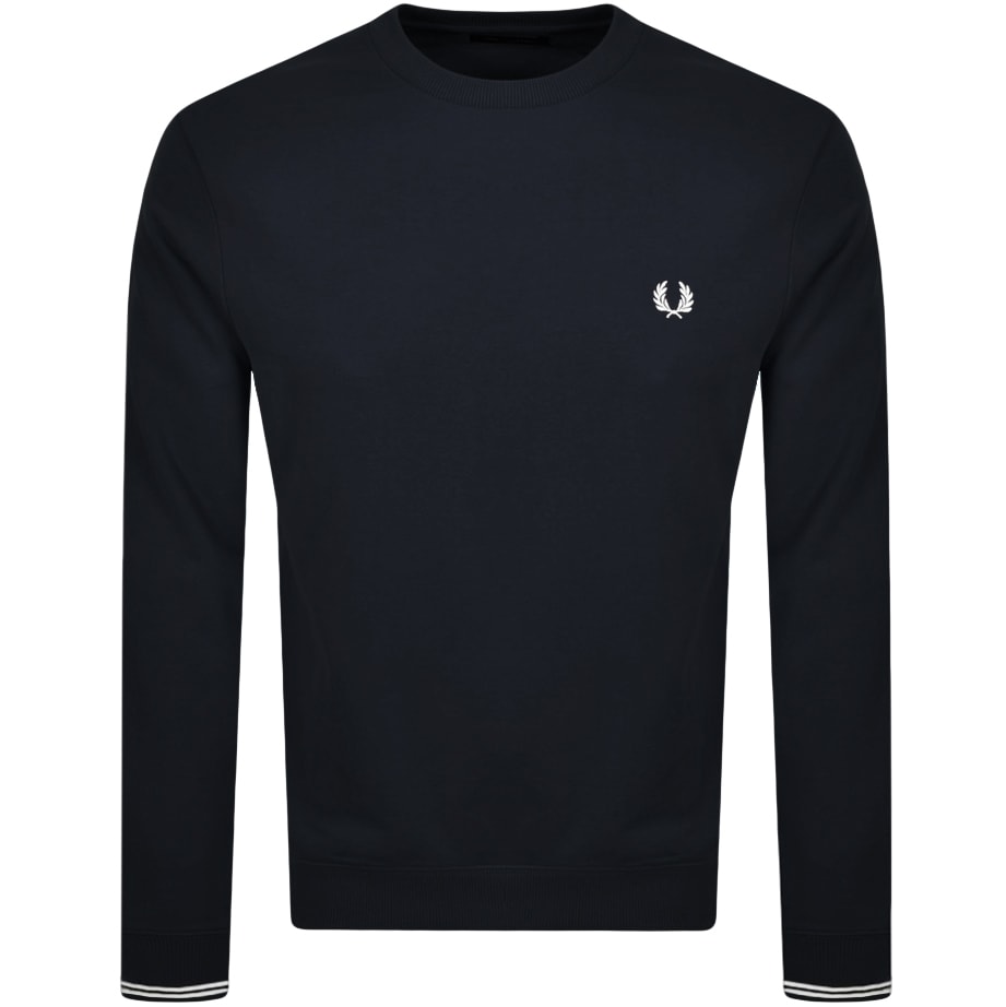 Alternative Image for ProductFred Perry Crew Neck Sweatshirt Navy1